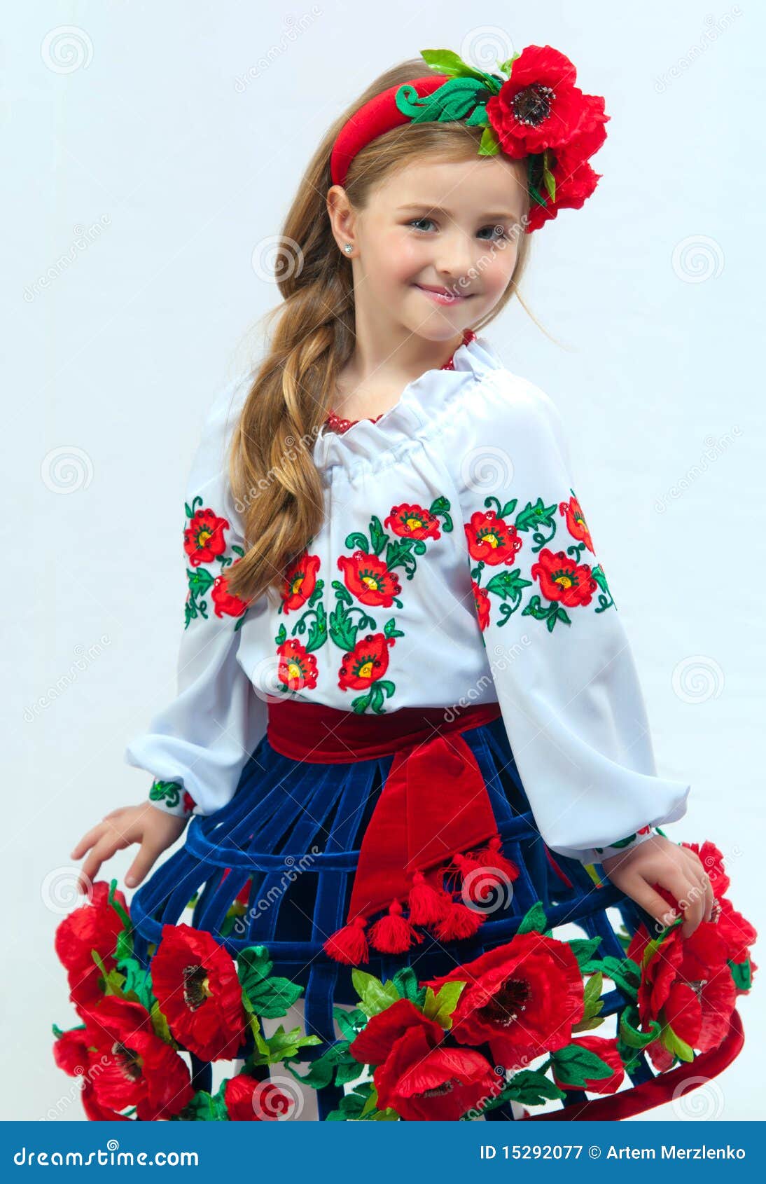 Ukraine national costume stock photos