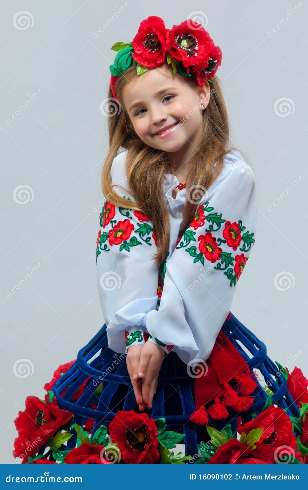 Ukraine national costume stock photos