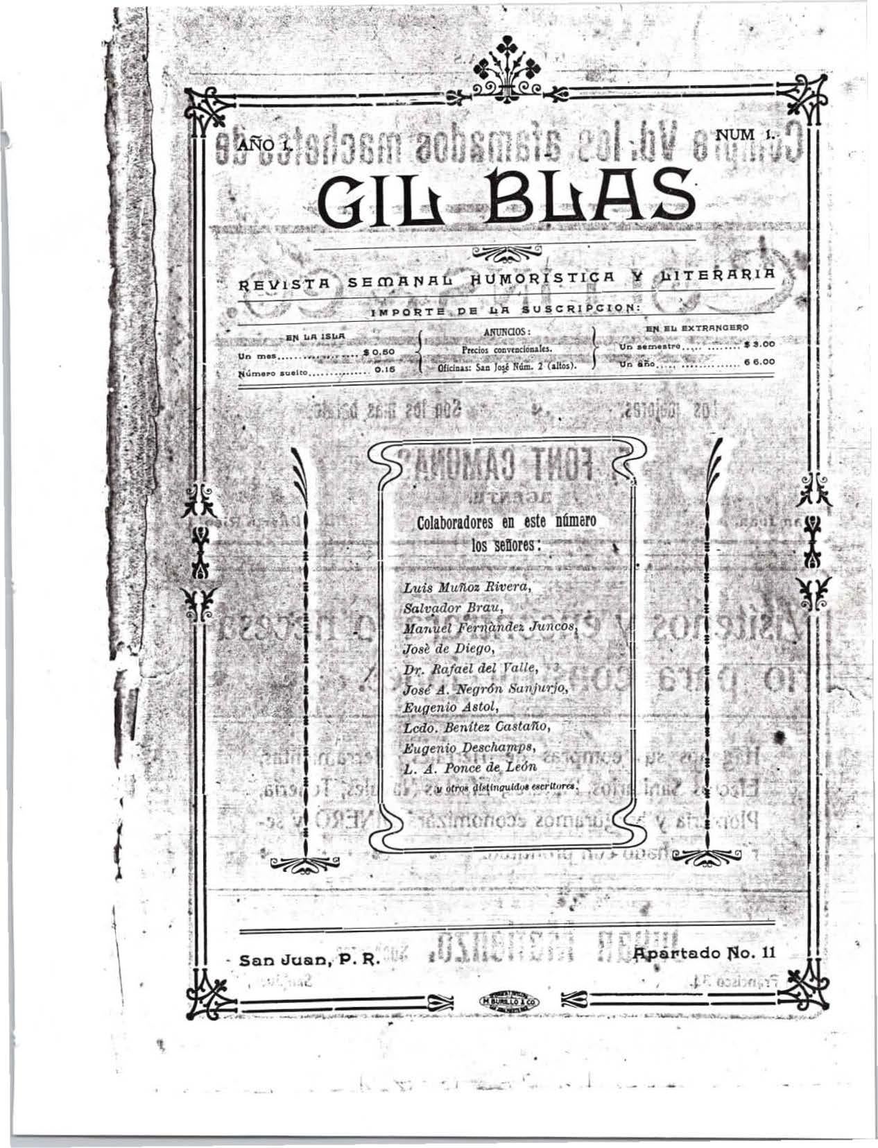 Iatr gil blas revista literaria y teatral puertorriqueãa by instituto alejandro tapia y rivera