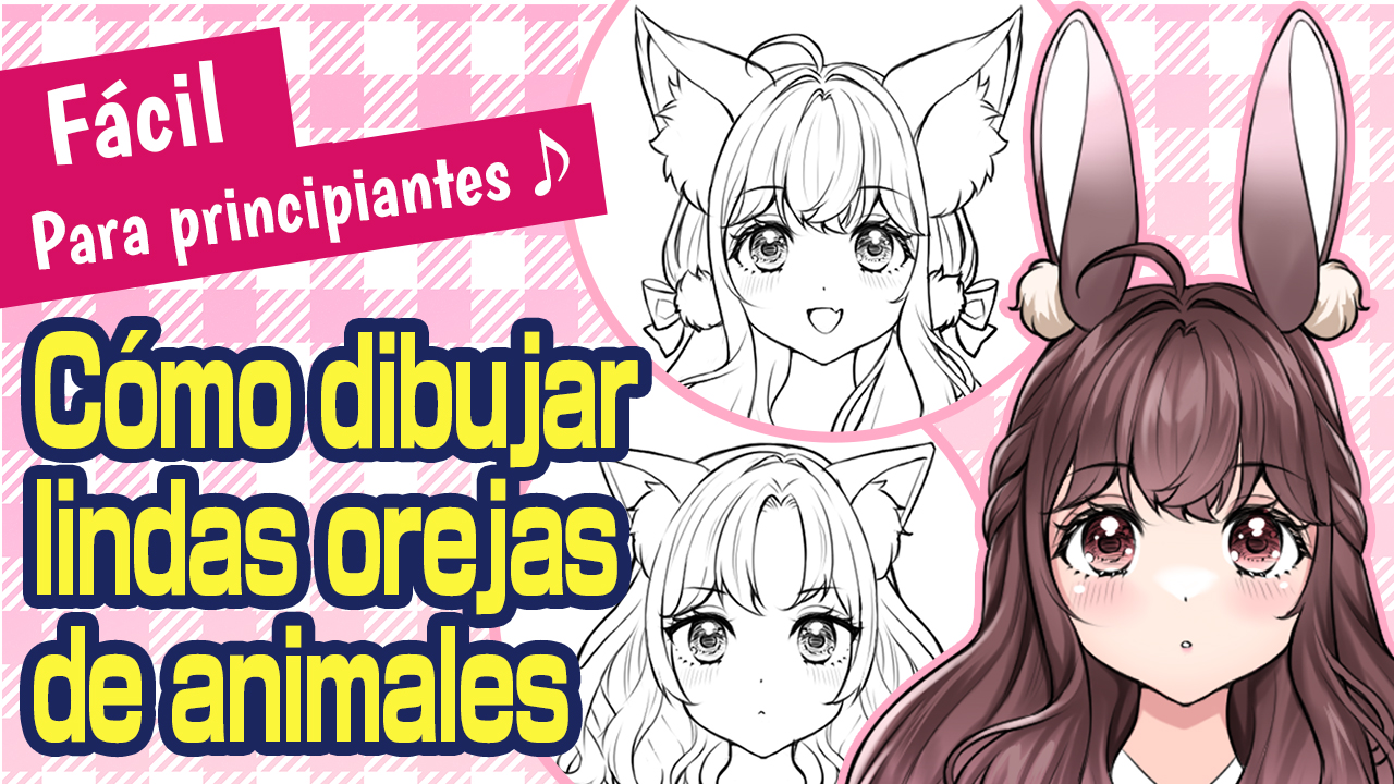 Cãmo dibujar adorables orejas de animales sin plicaciones medibang paint