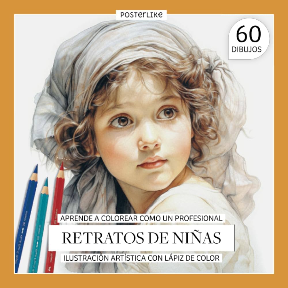 Aprende a colorear como un profional retratos de niãas ilustraciãn artãstica con lãpiz de color perfecciona tus retratos de niãas con lãpiz de manos dibujo y color en retratos realistas