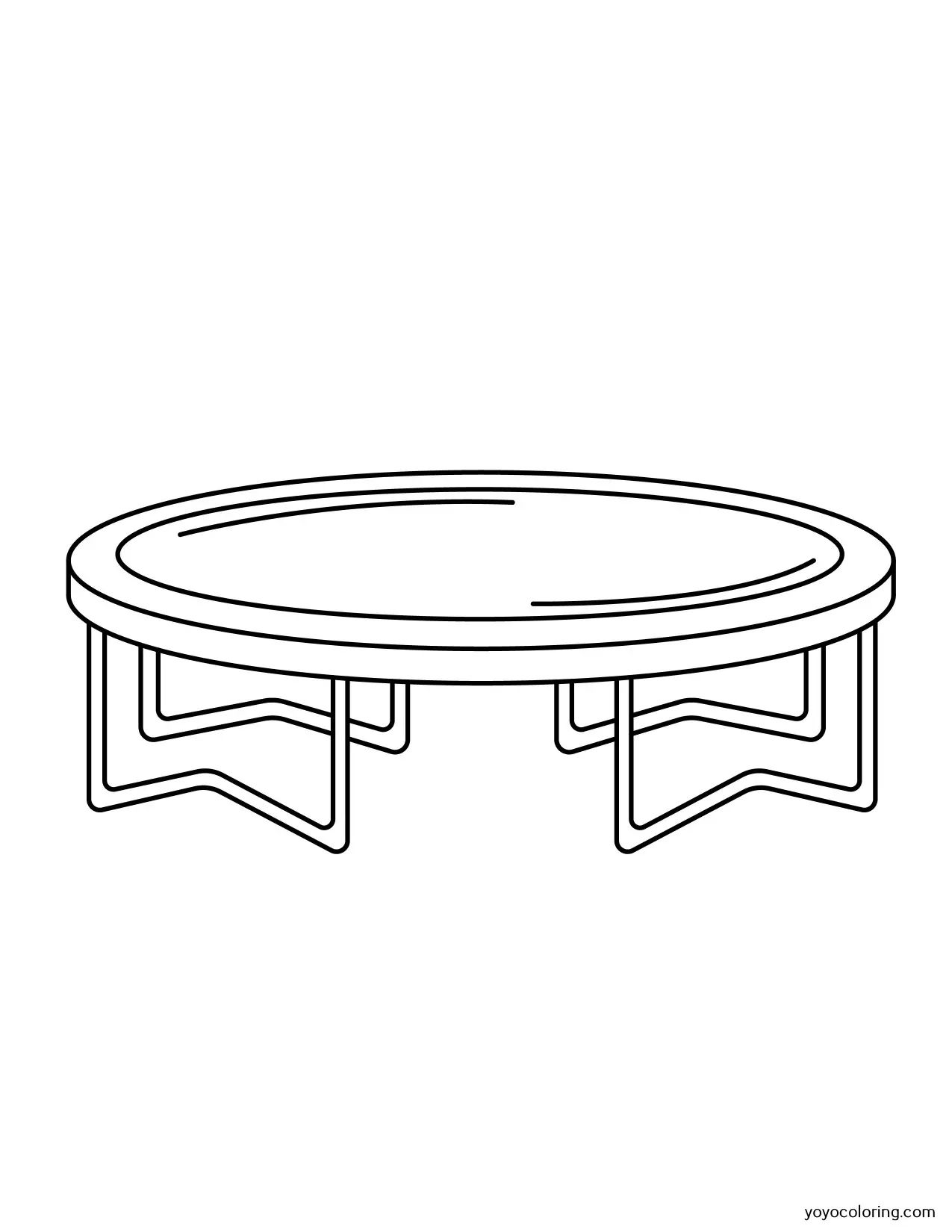 Trampoline coloring pages á printable painting template