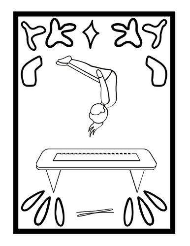 Happy gymnastics coloring pages for kids gymnastic coloring sheets pdf teaching resources