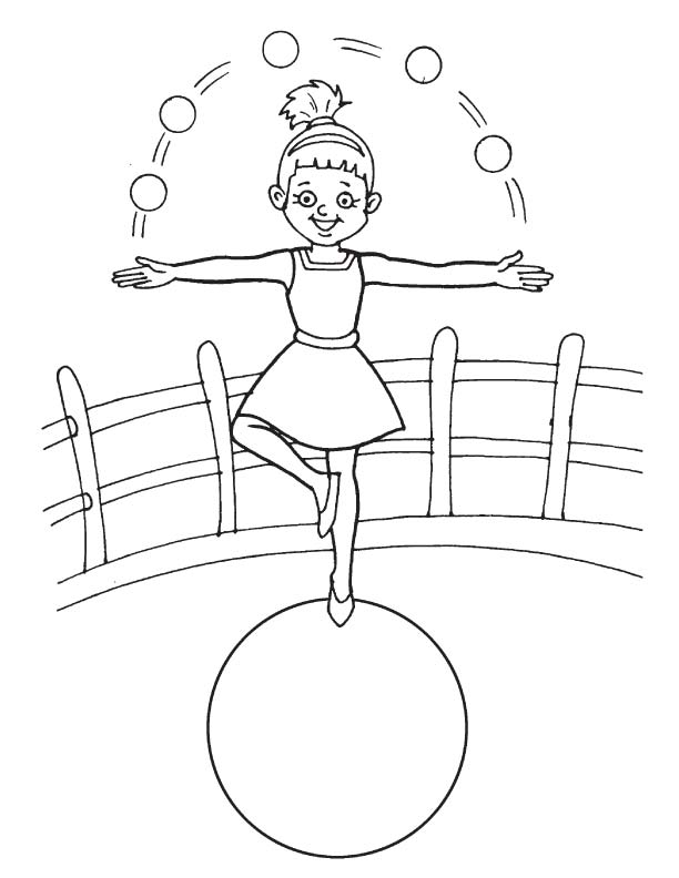 Acrobat balancing on ball coloring page download free acrobat balancing on ball coloring page for kids best coloring pages