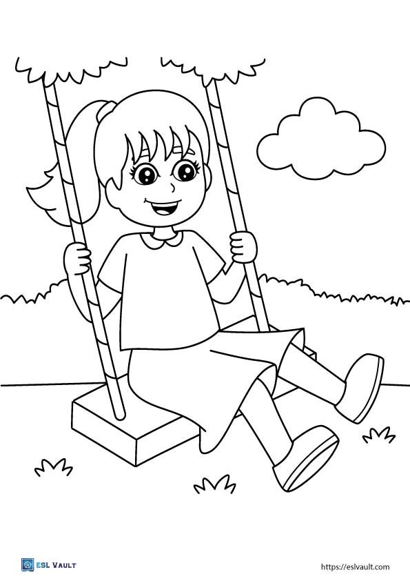 Free printable playground coloring pages pdf