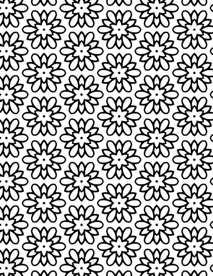 Pretty coloring sheet for adults â flower medallion pattern pattern coloring pages abstract coloring pages coloring pages