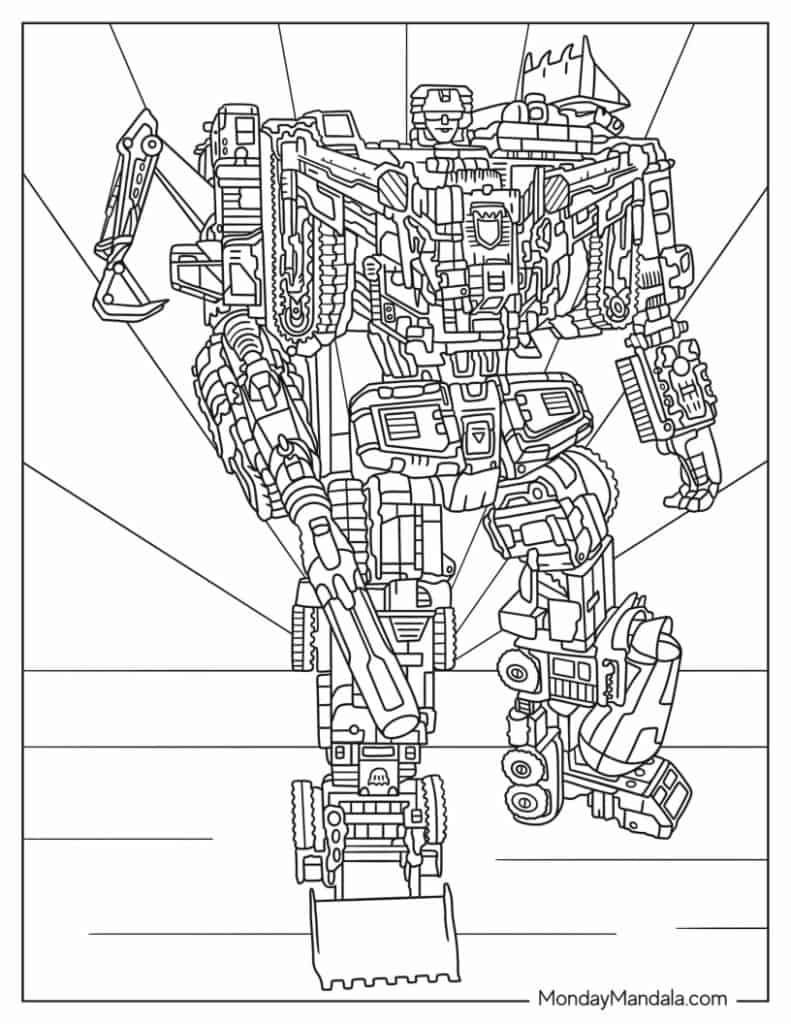 Transformers coloring pages free pdf printables