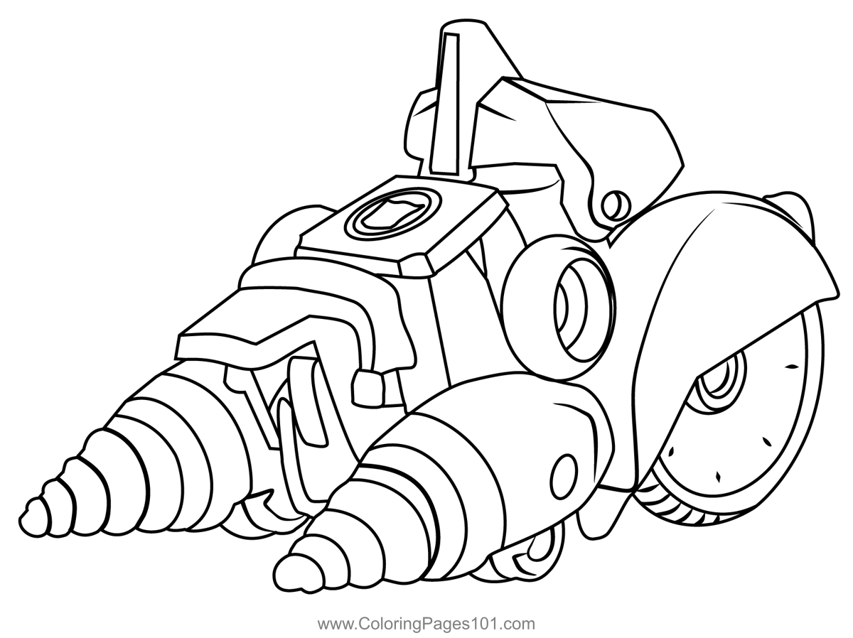 Fixit disguised from transformers coloring page for kids