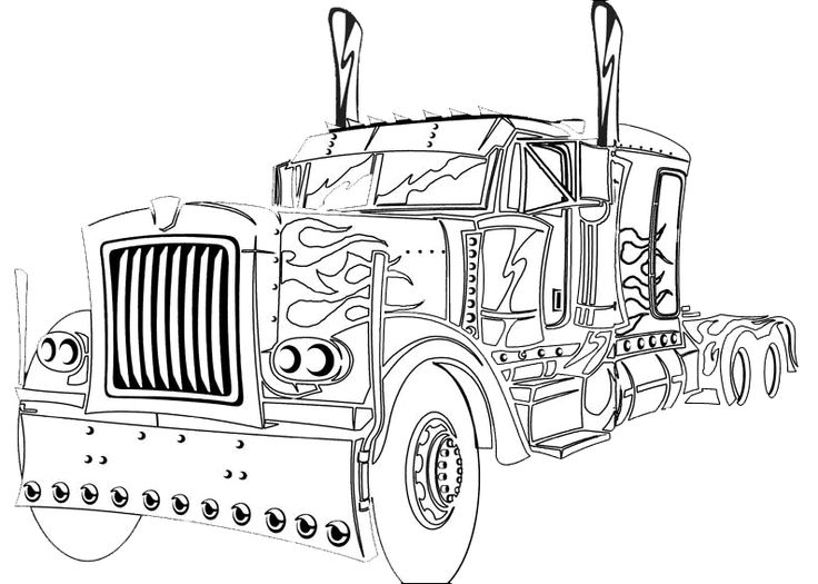 Transformers truck coloring sketchhttpcolorasketchtransformers