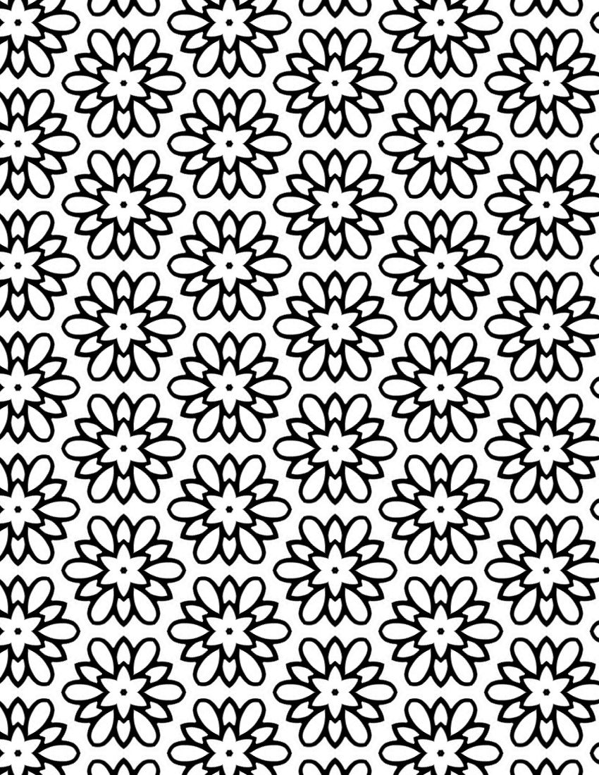 Pretty coloring sheet for adults â flower medallion pattern pattern coloring pages abstract coloring pages coloring pages