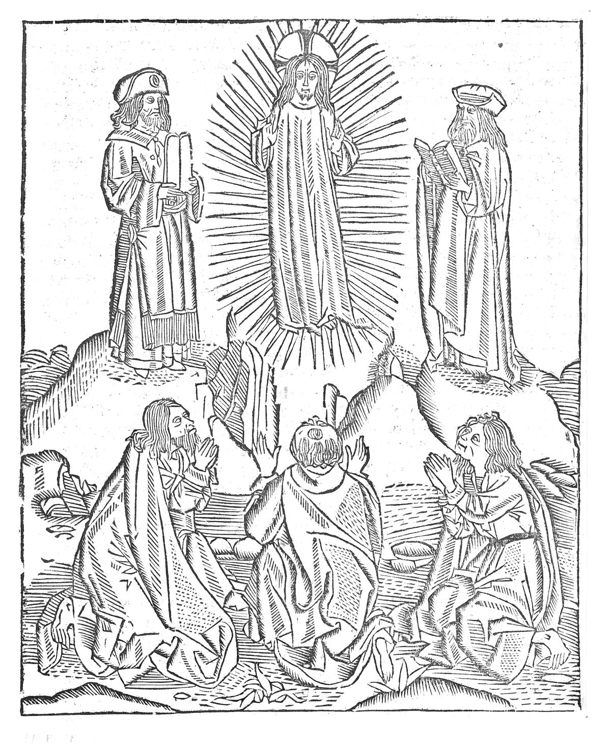 Transfiguration of christ by master of delft