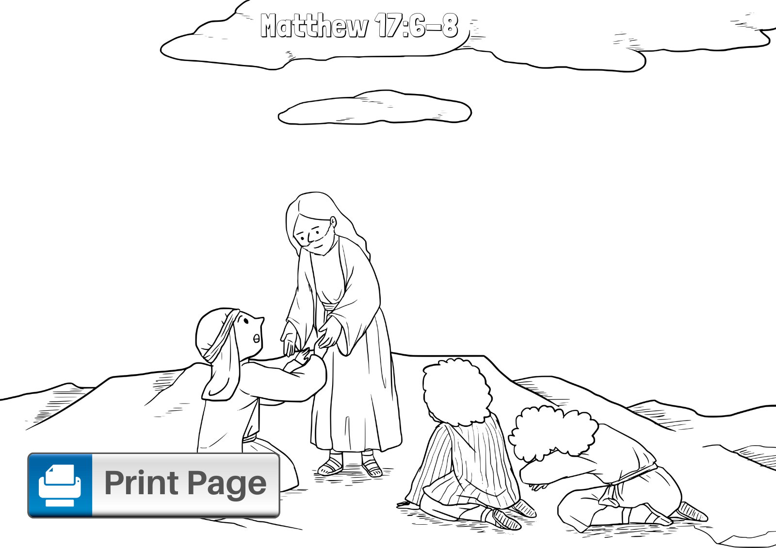 Jesus transfiguration coloring pages free printable pdfs â connectus