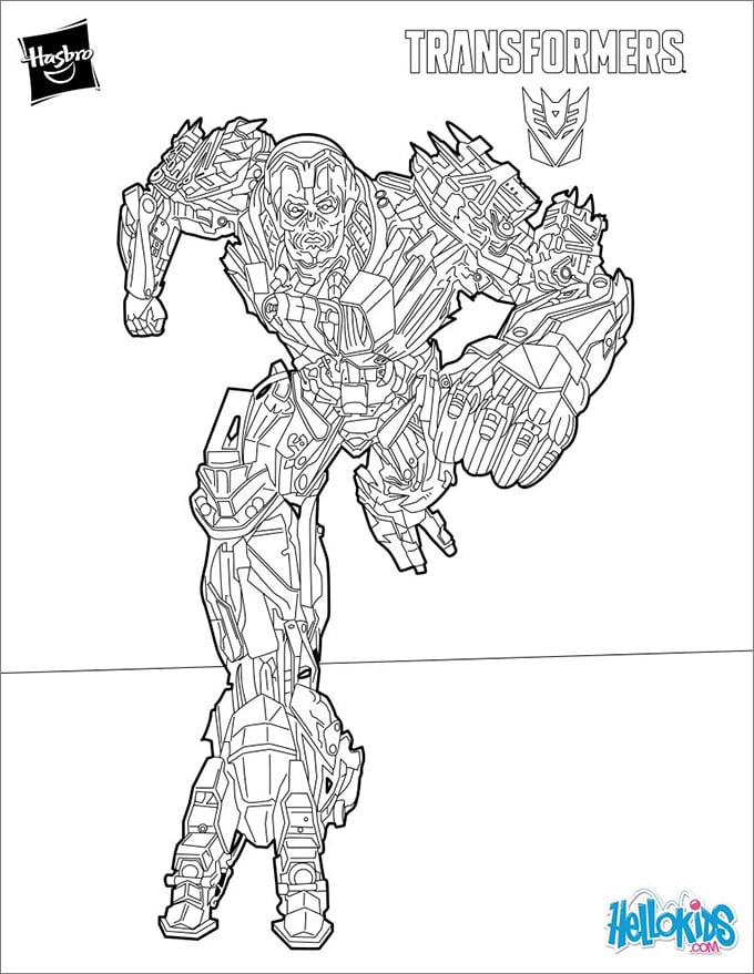 Transformers colouring pages