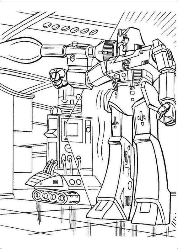 Transformers coloring page