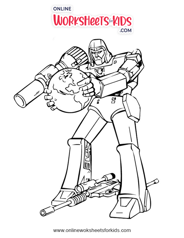 Free transformers coloring pages and printable sheets for kids