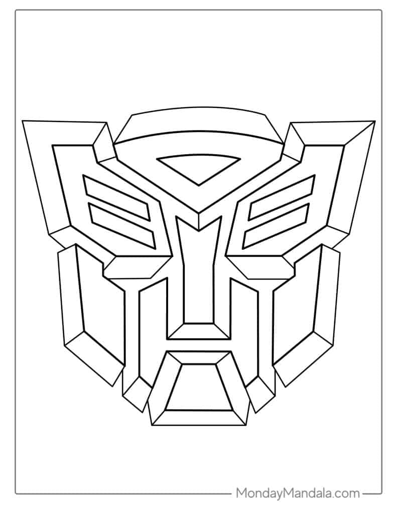 Transformers coloring pages free pdf printables