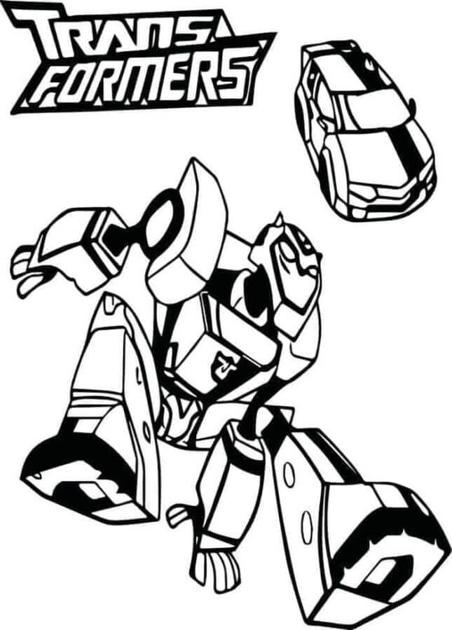 Hand drawn bumblebee coloring page