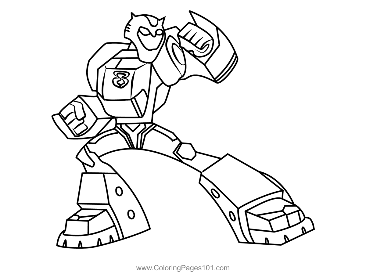 Bumblebee from transformers coloring page for kids