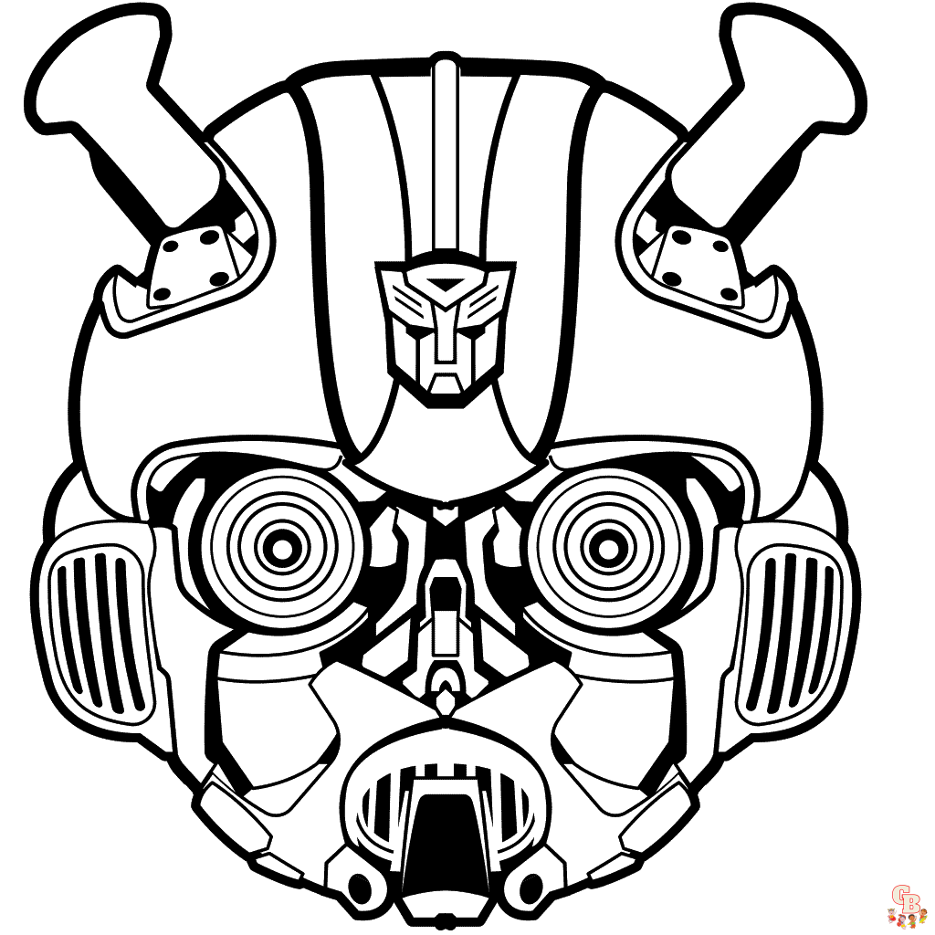 The transformers coloring pages for kids