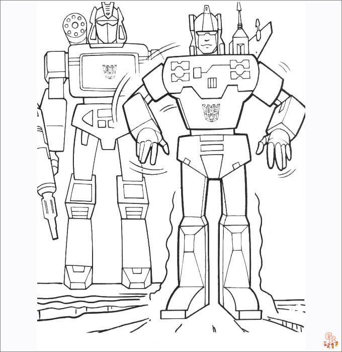 Get creative with bumblebee transformer coloring pages