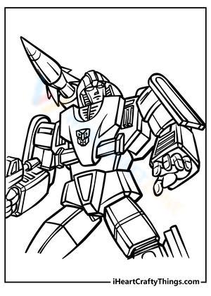 Free collection of transformers coloring pages for kids