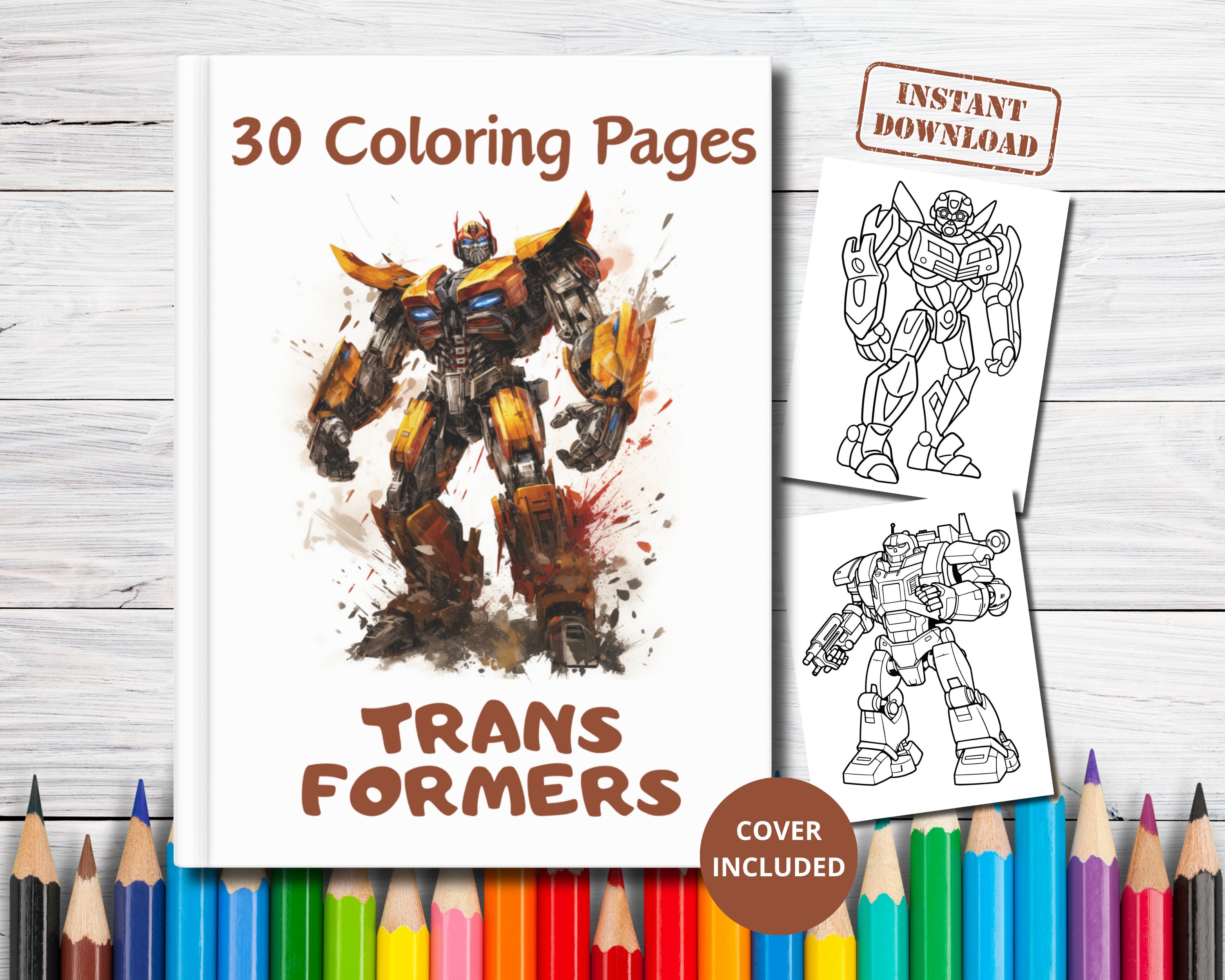 Transformers coloring book