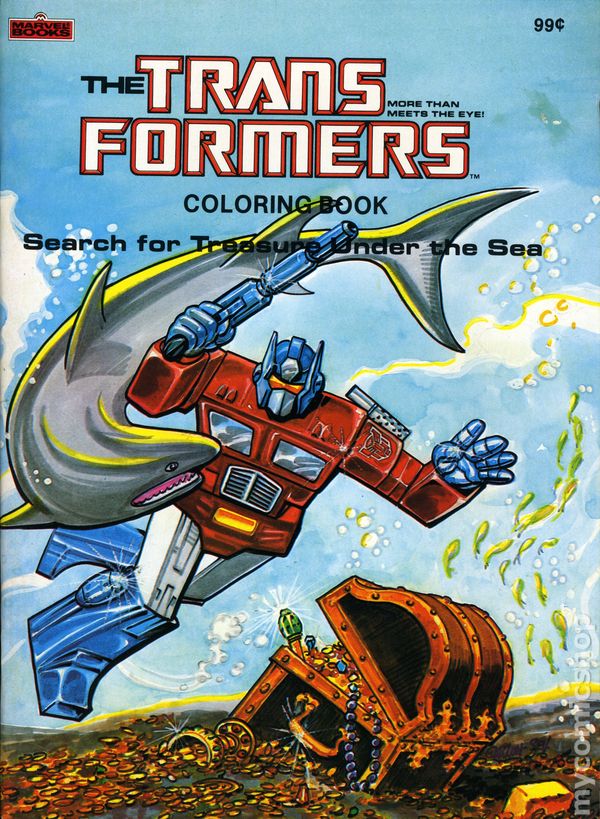 Transformers coloring book sc marvel books ic books