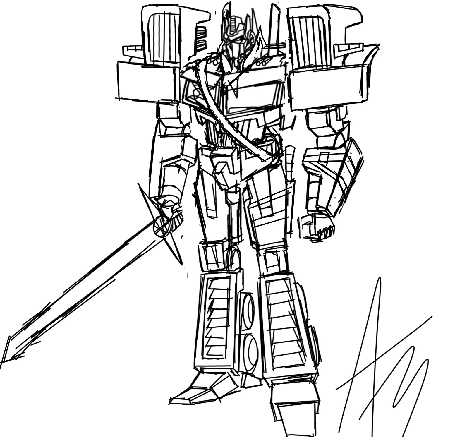 Decepticonaiden on x wip i give you scourge the huntsmaster this is more what i was going for transformers scourge art maccadam wip httpstcocdqtqbhuad x
