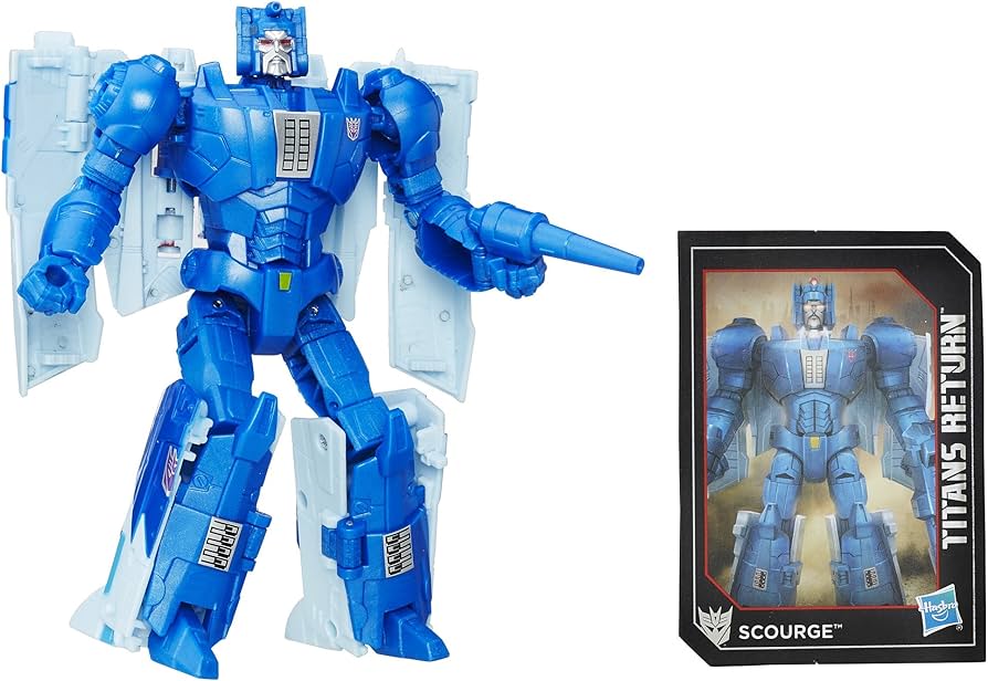 Transformers generations deluxe titans return scourge action figure toys games