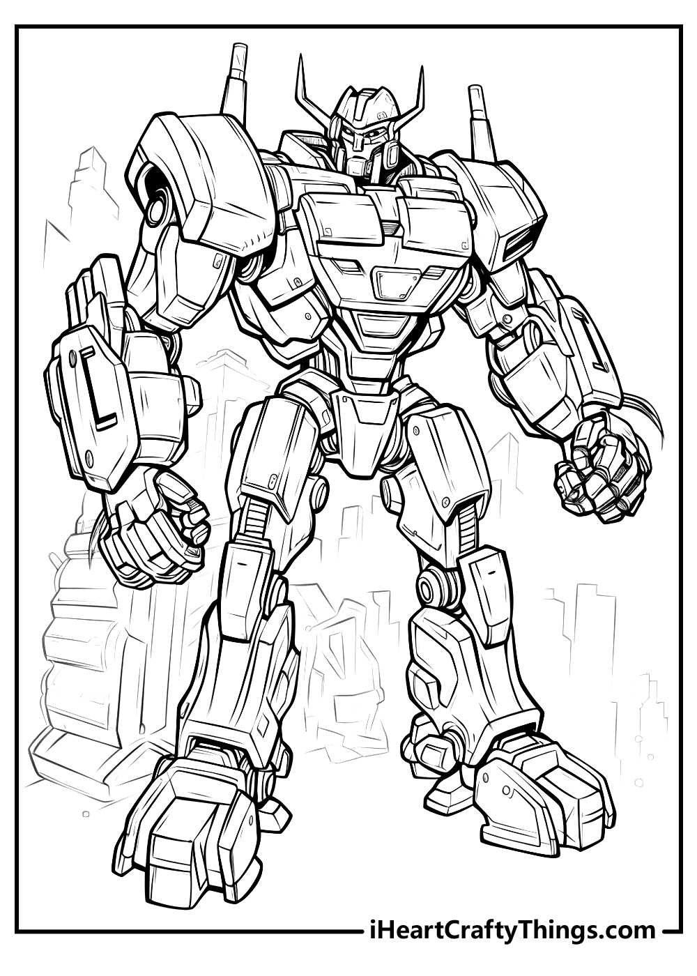 Transformers coloring pages free printables