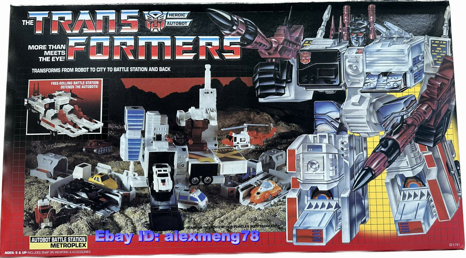 Transformers g reissue metrotitan metroplex decepticons version misb with box spa