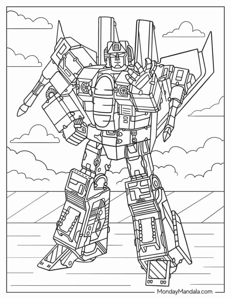 Transformers coloring pages free pdf printables