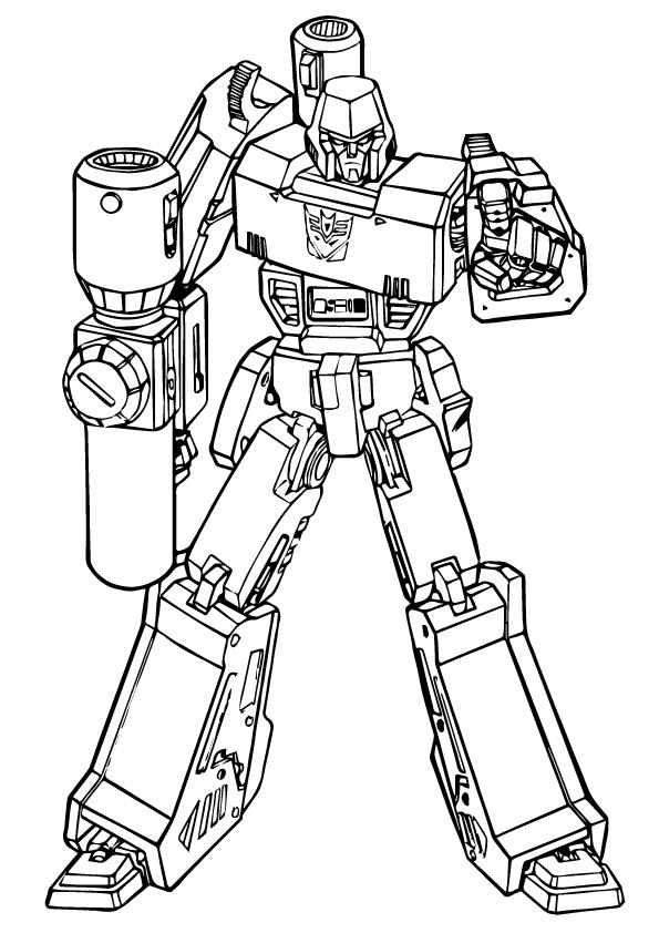 Coloring page transformers coloring pages coloring pages for kids robot cartoon