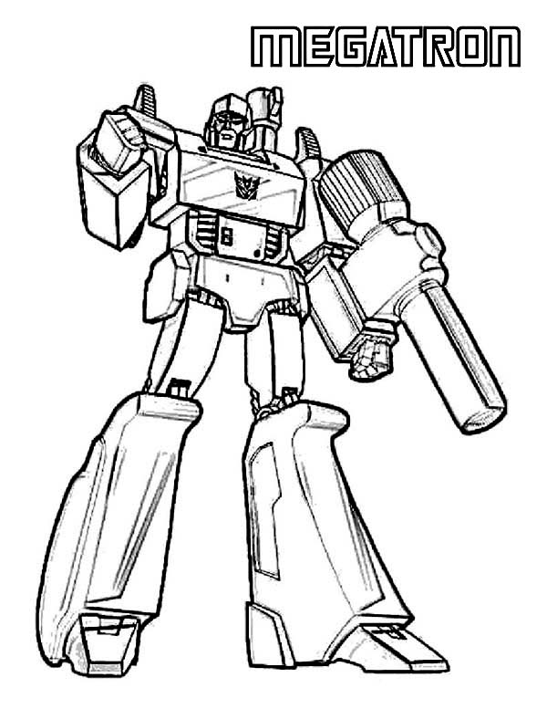 Megatron picture coloring page