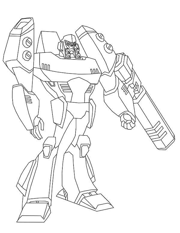 Picture of megatron coloring page