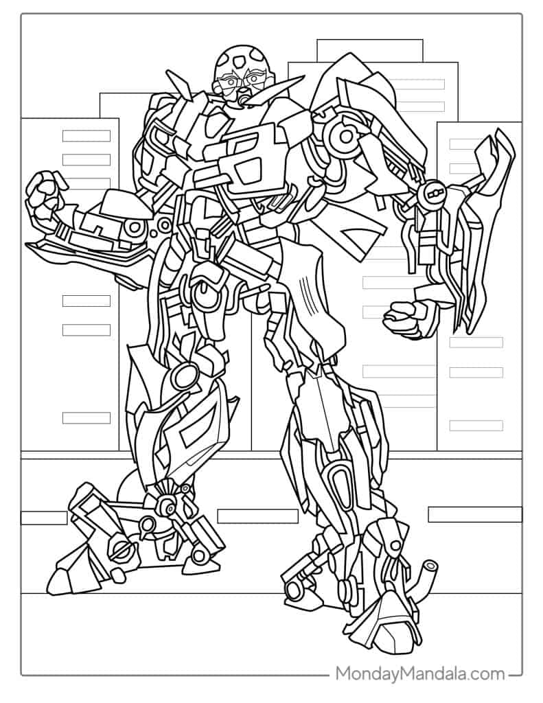 Transformers coloring pages free pdf printables