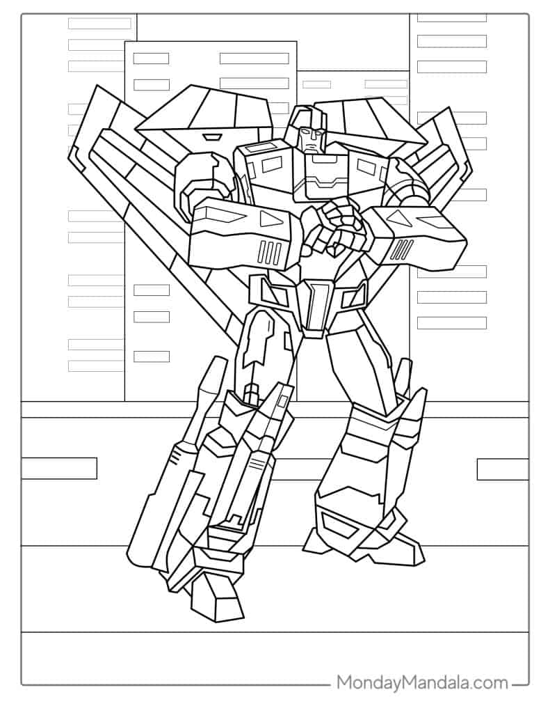 Transformers coloring pages free pdf printables