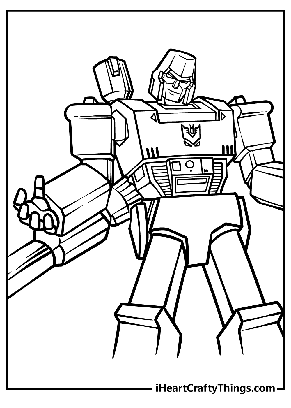 Transformers coloring pages free printables