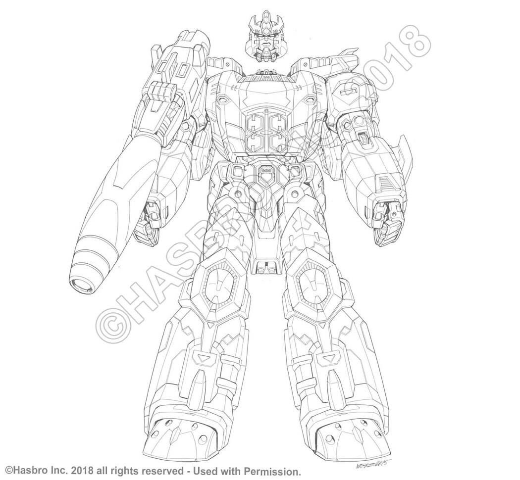 Marcelo matere on x transformers titans return galvatron package art pencil