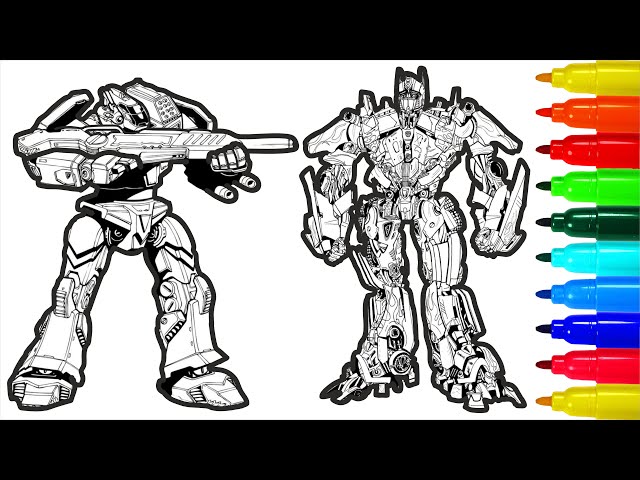 Transformers meeting coloring pages