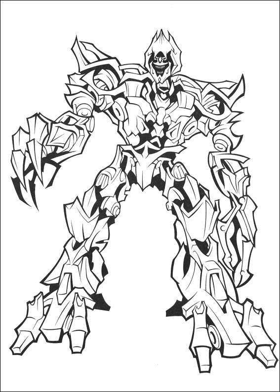 Transformers coloring page