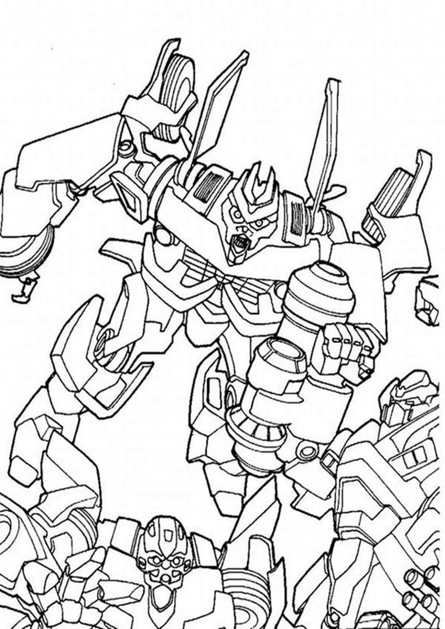 Free easy to print transformers coloring pages