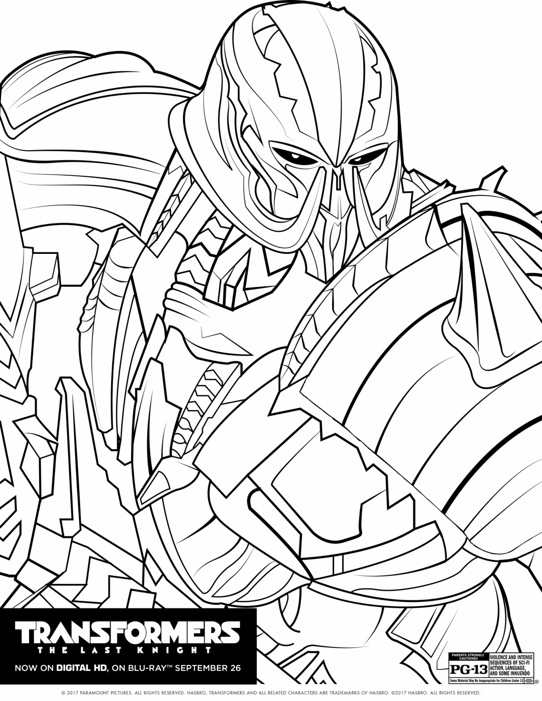 Transformers the last knight coloring pages the review wire