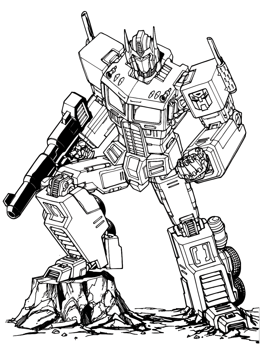 Transformers coloring pages