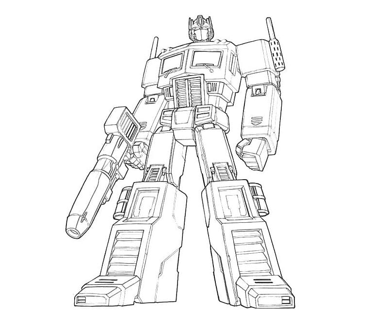 Optimus prime coloring pages