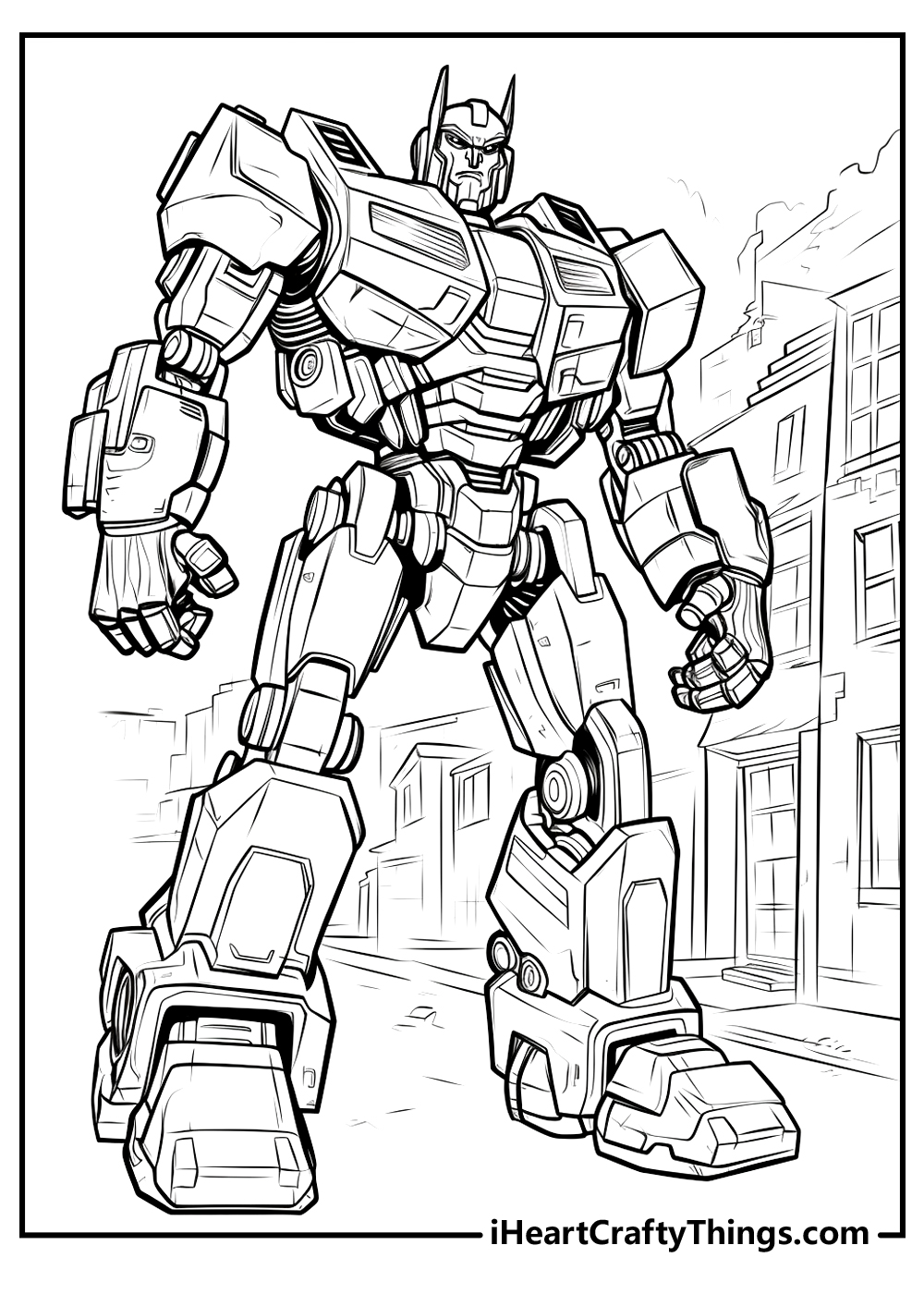 Transformers coloring pages free printables