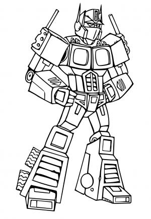 Free printable optimus prime coloring pages for adults and kids