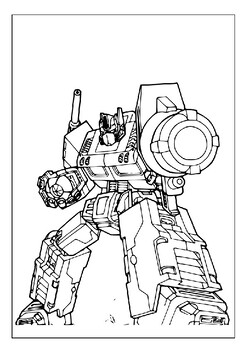 Transformative playtime printable optimus prime coloring pages adventures