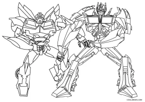 Free printable optimus prime coloring pages for kids