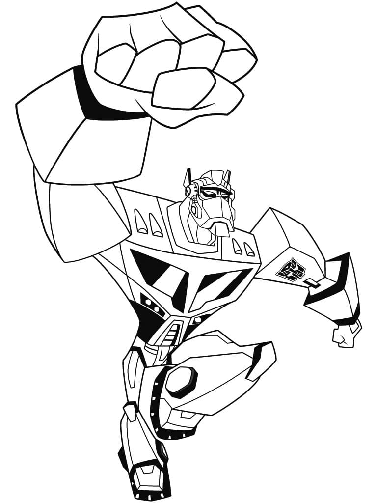 Optimus prime coloring pages